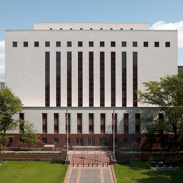 William Kenzo Nakamura U.S. Courthouse, Seattle, WA is an example of Art Deco and Moderne style architecture