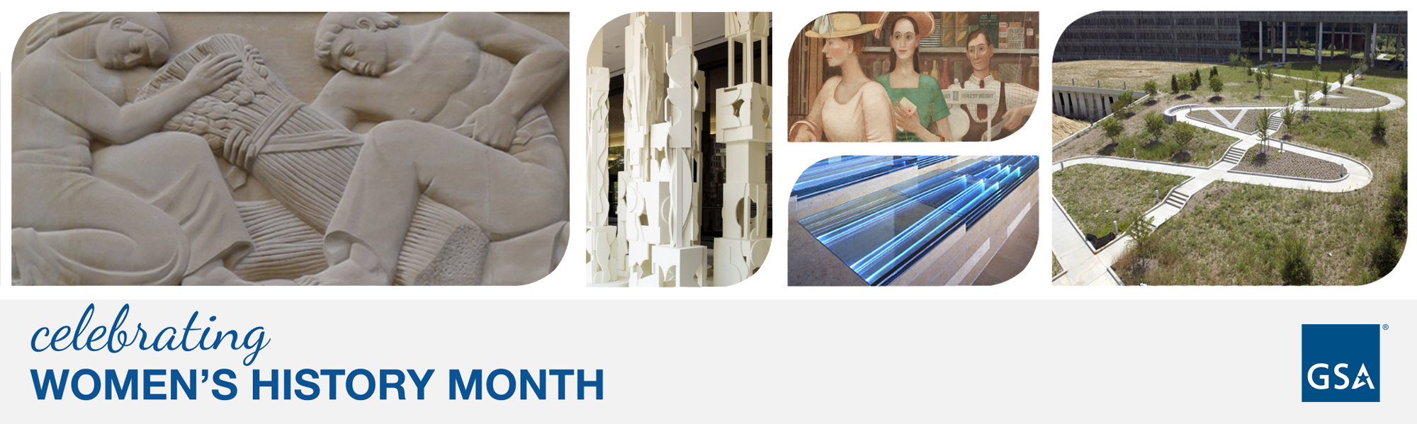 Image of Women's art pieces for Women's History Month