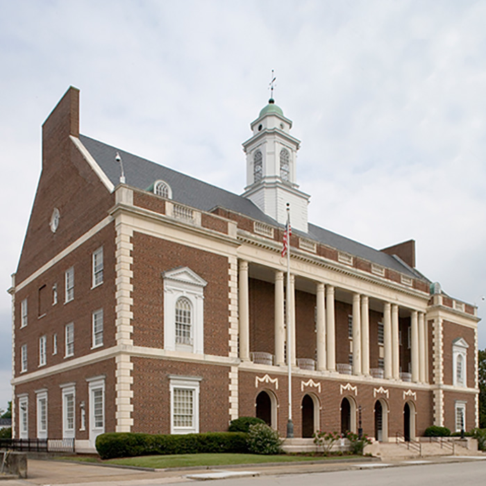 The U.S. Post Office and Courthouse, New Bern, NC, is an example of Colonial Revival style architecture