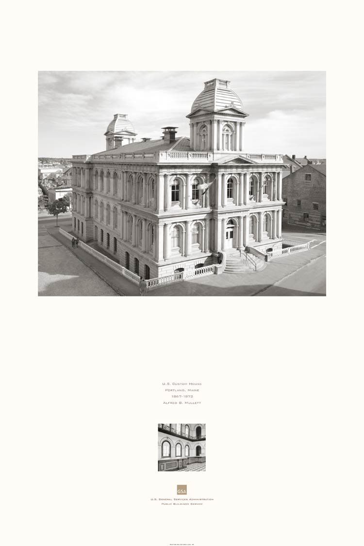 poster of the U.S. Custom House, Portland, ME
