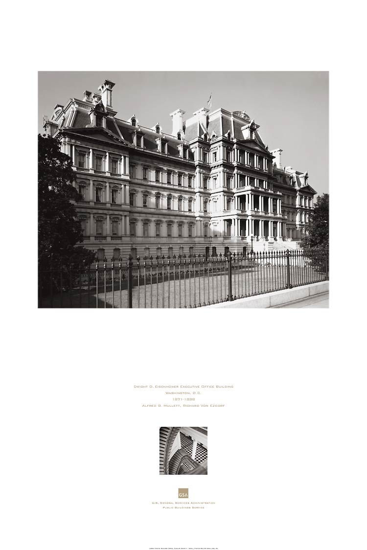 poster of the Dwight D. Eisenhower Executive Office Building, Washington DC