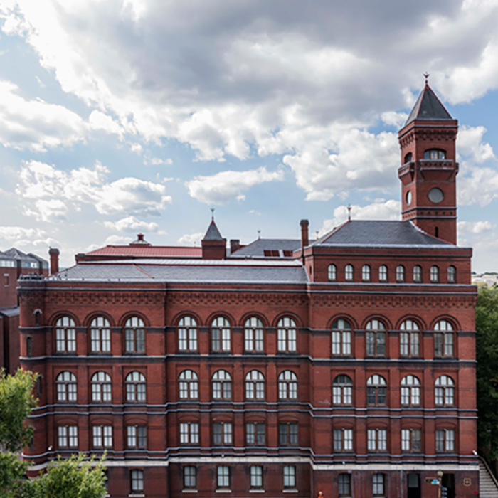 Sidney R. Yates Federal Building, Washington DC, is an example of Romanesque Revival style architecture