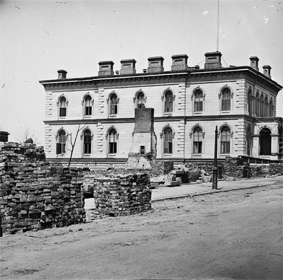 Exterior, Lewis F. Powell, Jr., US Courthouse, Richmond, VA.