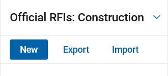 Request for information screenshot with new tab highlighted.