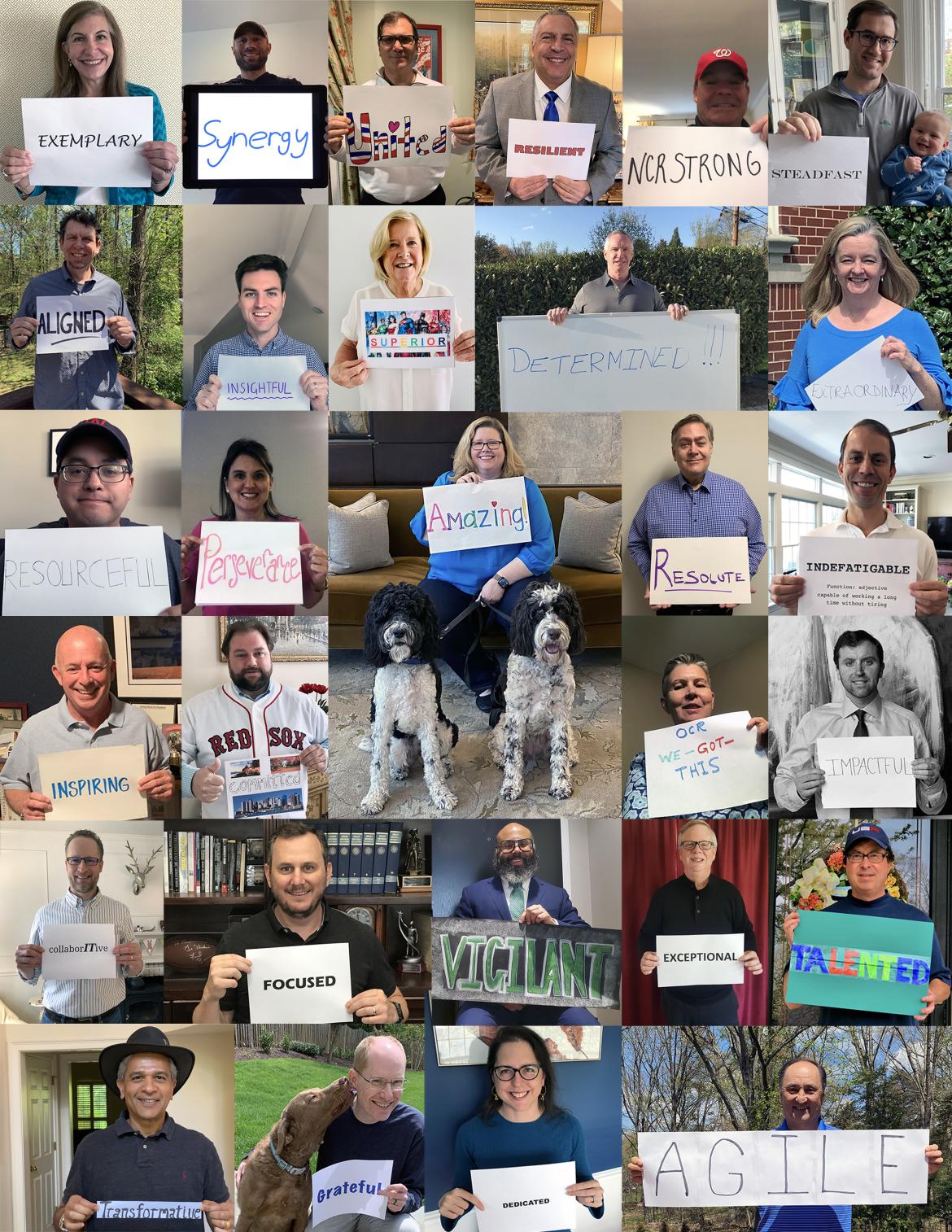 A collage of 29 pictures of the GSA's Leaders