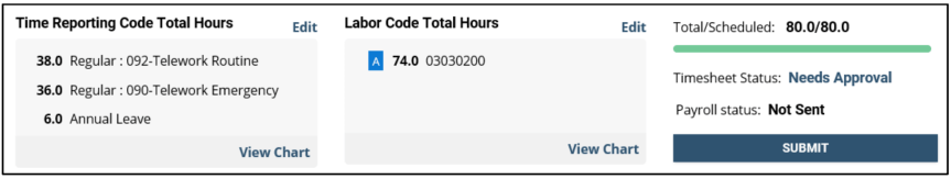 timesheet labor codes