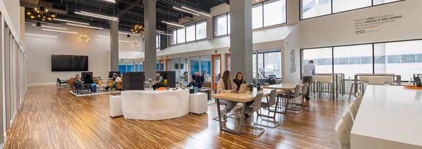 Offering commercial coworking banner