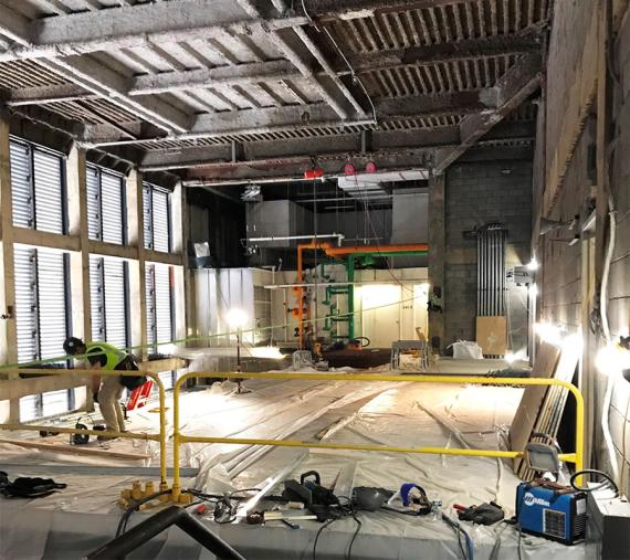 Large room under construction