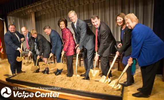 GSA Chief of Staff Rob Borden (second from left) and GSA New England Regional Administrator Chris Averill (left) joined U.S. Dep