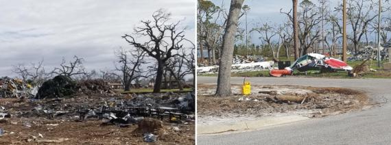 Tyndall Air Force Base after the storm