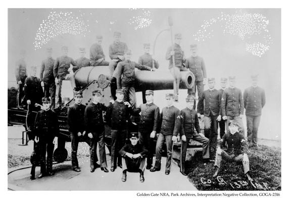 Alcatraz c1902 13th infantry