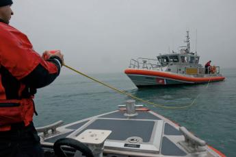 A coast guard boat