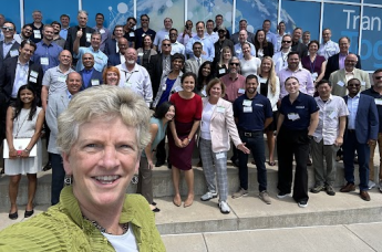 Selfie style photo of group of people at Greenovation