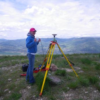 R8 Kali Schmitt working in the field