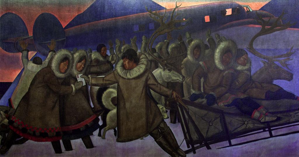 Rockwell Kent,“Mail Service in the Arctic.” 