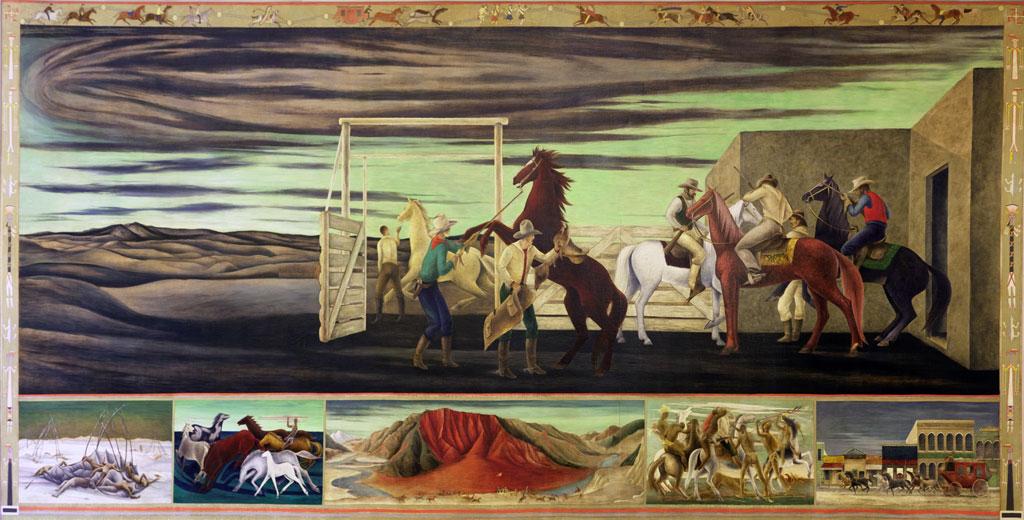 Frank Mechau, “Pony Express.” Photo by Carol M. Highsmith.